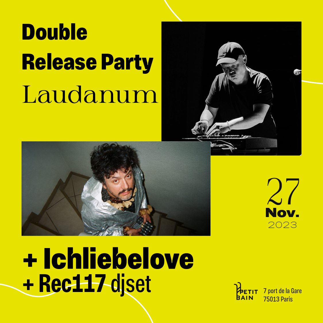 Double Release Party - Laudanum + Ichliebelove + Rec117 djset